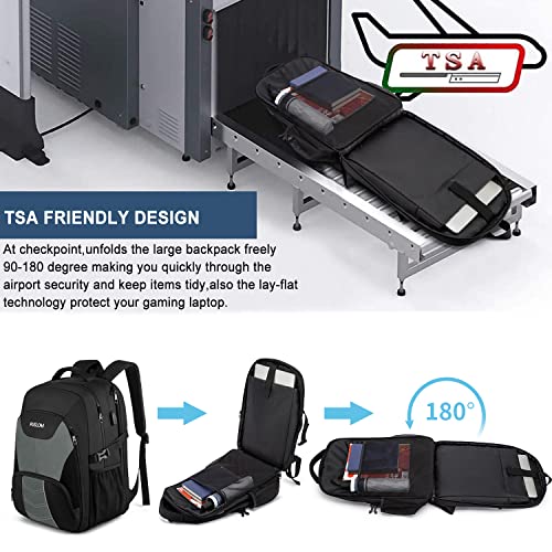 Extra Large Travel Laptop Backpack for Men 55L