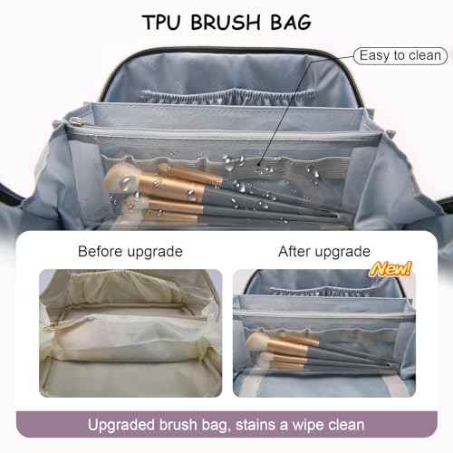 Travel Makeup Bag Organizer Cosmetic Bag (3 Count)
