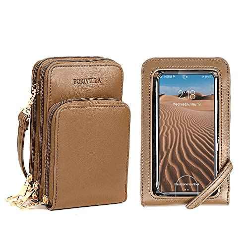 Crossbody Cellphone Purse Women Touch Screen Bag RFID Blocking Wallet Handbag Shoulder Strap