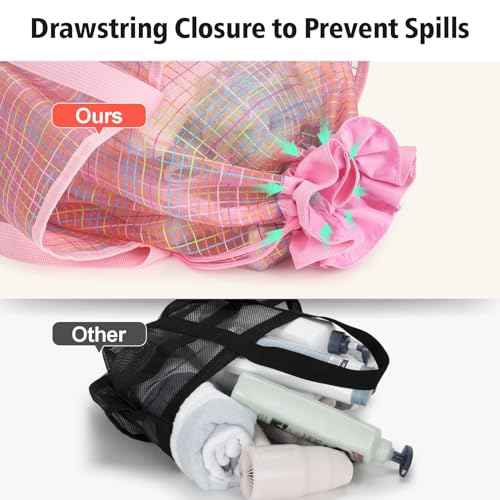 Mesh Shower Caddy Portable with Drawstring