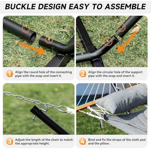 2 Person Double Hammock with Stand