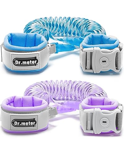 2 Pack Toddler Safety Leash with Key Lock Anti Lost Wrist Link
