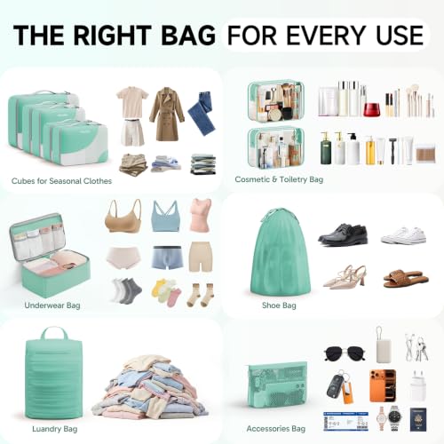 11 Set Packing Cubes for Travel (11 Count)