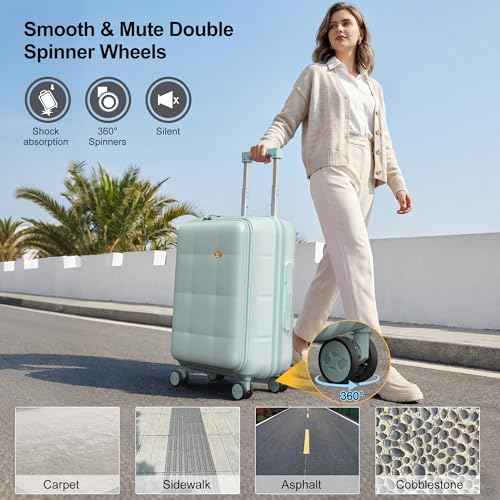 24 Inch Expandable Checked Luggage Hard Shell Suitcase