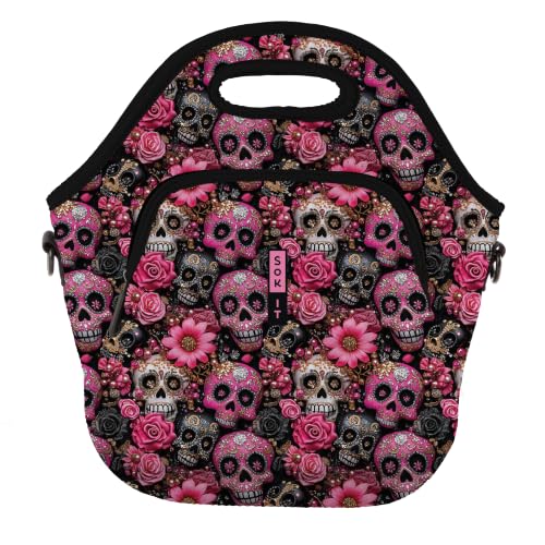 LunchTote Zippered Bag Insulated Neoprene Caddy (Remember Me / X-Large 6.5 Quart Lunch Tote)