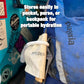 Collapsible Water Bottle with Carabiner