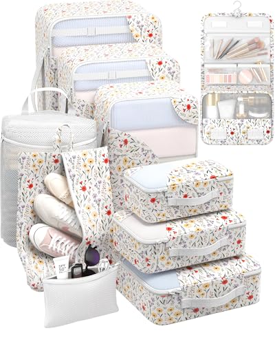 10 Set Packing Cubes for Travel (10 Count)