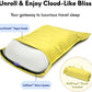 Cushion Lab Travel Deep Sleep Pillow – Compact Memory Foam Neck Pillow for Sleeping, Portable Pillow for Hotels, Camping, Side & Back Sleepers, On-The-Go – Spark