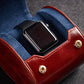 Genuine Napa Leather Watch Roll Travel Case