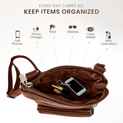 leather Crossbody Purses for Women