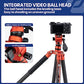 62" Video Camera Tripod with Fluid Head for Smooth Panning