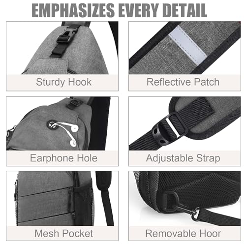 Crossbody Bags for Women Men Trendy Sling Bag Backpack Chest Bag