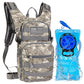 Camo Hydration Backpack with 2L Water Bladder Tactical Molle Water Backpack for Men Women Hydration Pack for Hiking Running Climbing