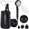 Spopal Portable Shower for Camping, [Upgraded] 10000mAh Rechargeable Camping Shower with 5 Adjustable Speeds,Premium LED Display, IPX8 Waterproof Outdoor Shower Kit for Hiking, Car, Pet, Travel