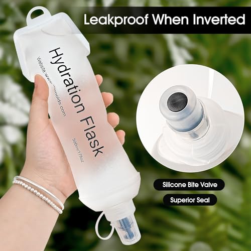 GYGYL Soft Flask Collapsible Water Bottle for Sports (2 Count)