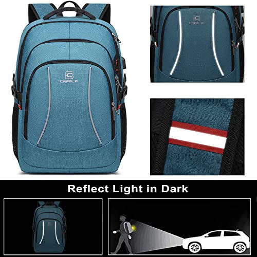 Backpack 17.3 Inch Travel College School Bookbags with USB Charging Port