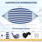 Cotton Camping Hammock Portable with Tree Straps Holds 660lbs