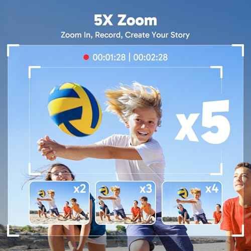 Brave 4 Action Camera 4K30fps with 128GB MicroSD Card Bundle (2 Batteries, 1 Card)
