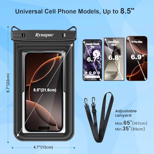 Waterproof Phone Pouch Floating [Up to 8.5''] (2 Count)