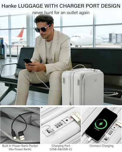 20 Inch Expandable Carry On Luggage 22x14x9 Airline Approved