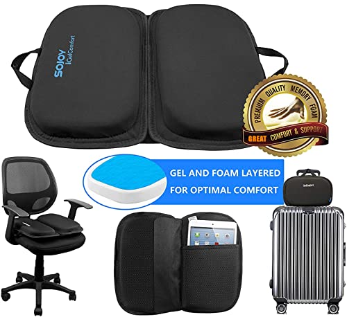 iGelComfort 3 in 1 Foldable Gel Seat Cushion Featured with Memory Foam