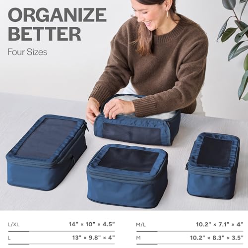 Compression Packing Cubes for Travel (4 Count)