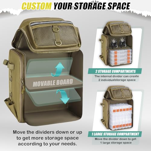 Fishing Backpack 45L with Rod Holders
