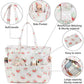 Waterproof Beach Tote Pool Bags for Women Ladies Extra Large Carry On Bag With Wet Compartment for Weekender Travel