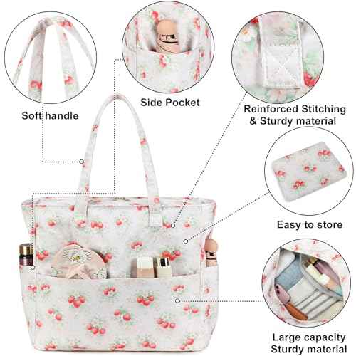 Waterproof Beach Tote Pool Bags for Women Ladies Extra Large Carry On Bag With Wet Compartment for Weekender Travel