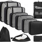 10 Set Packing Cubes Various Sizes Packing Organizer for Travel Accessories Luggage Carry On Suitcase