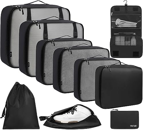10 Set Packing Cubes Various Sizes Packing Organizer for Travel Accessories Luggage Carry On Suitcase