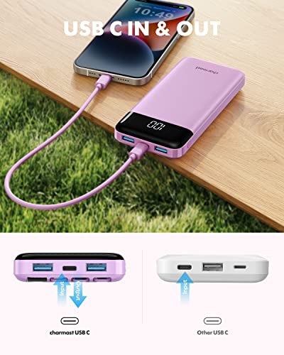 Portable Charger with Built in Cables
