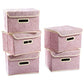 Foldable Storage Boxes with Lids [5 (5 Count)