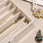 Necklace Organizer Box with Clear Lid