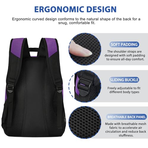 Soccer Backpack Bag with Ball Holder Ventilated Shoe Compartment Large Capacity Sports Gear Bag for Basketball Volleyball Gym