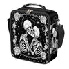 Skull Goth Rose Kids Lunch Box for Girls Boys Reusable Insulated Lunch Bag for Kids Toddler Thermal Cooler Spacious Lunchbox with Shoulder Strap Lunchbag for School Work Picnic (A07:Skull)