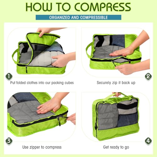 Packing Cubes for Suitcase Large Organizer Bags (5 Count)