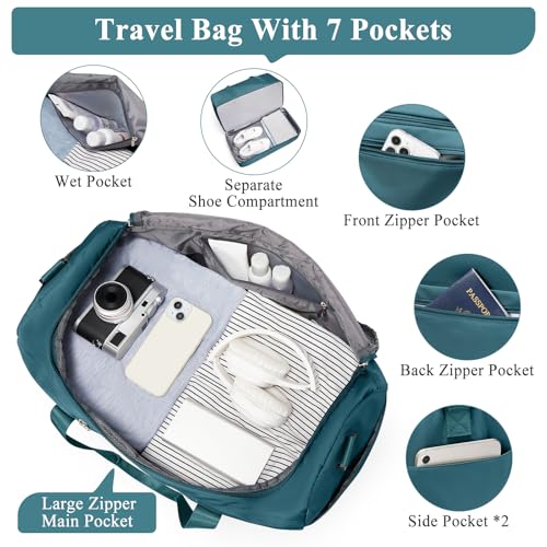 Travel Duffle Bag with Shoes Compartment