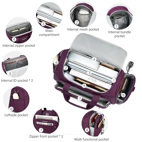 Small Underseat Carry On Luggage Bags for Travel with 10 Pockets