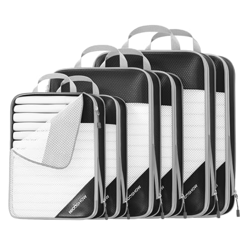 6 Set Compression Packing Cubes for Travel (6 Count)