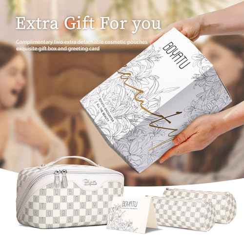 Travel Makeup Bag Organizer Cosmetic Bag (3 Count)