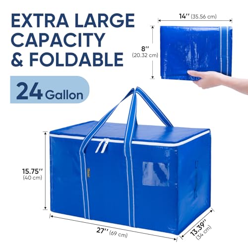 2 Pack Oversized Moving Bags with Reinforced Handles (2 Count)