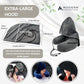 Inflatable Travel Pillow for Airplanes with Comfort Hood