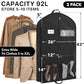 43" Travel Garment Bag with Pockets (3 Count)