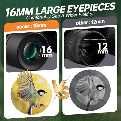 15x30 Binoculars for Adults Kids Easy Focus for Bird Watching Green
