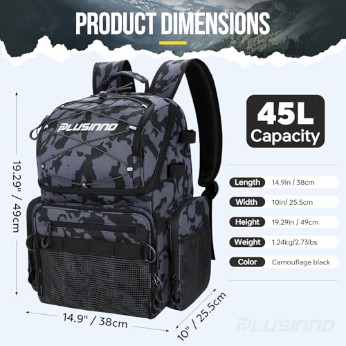 Fishing Backpack with Rod Holders & Cooler