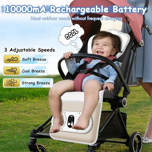 Baby Stroller Cooling Pad with 2 Fans