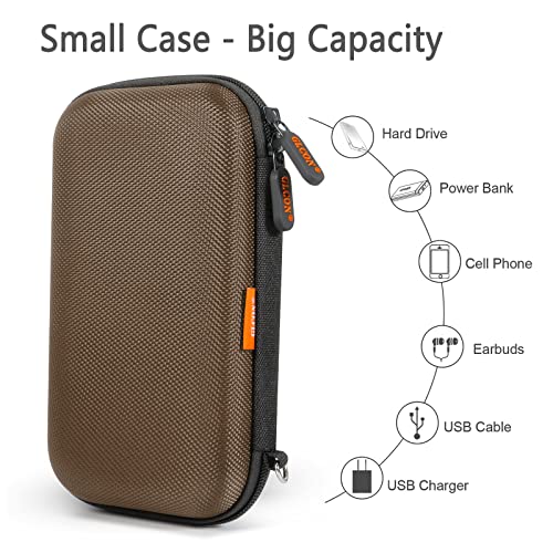 Brown Shockproof EVA Hard Case