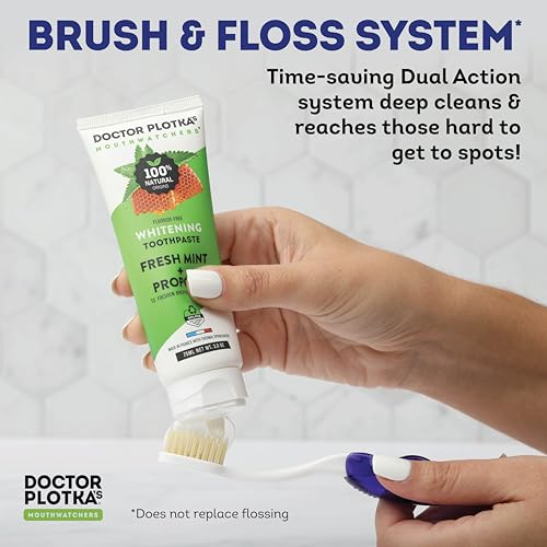Soft Flossing Folding Travel Toothbrush