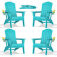 Folding Adirondack Chairs Set of 4